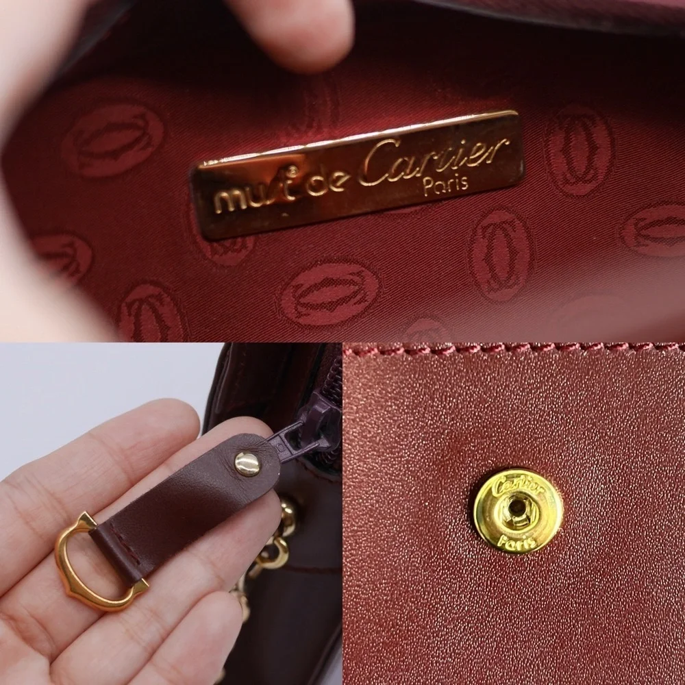 🍓Cartier Bordeaux Must de Line Clutch